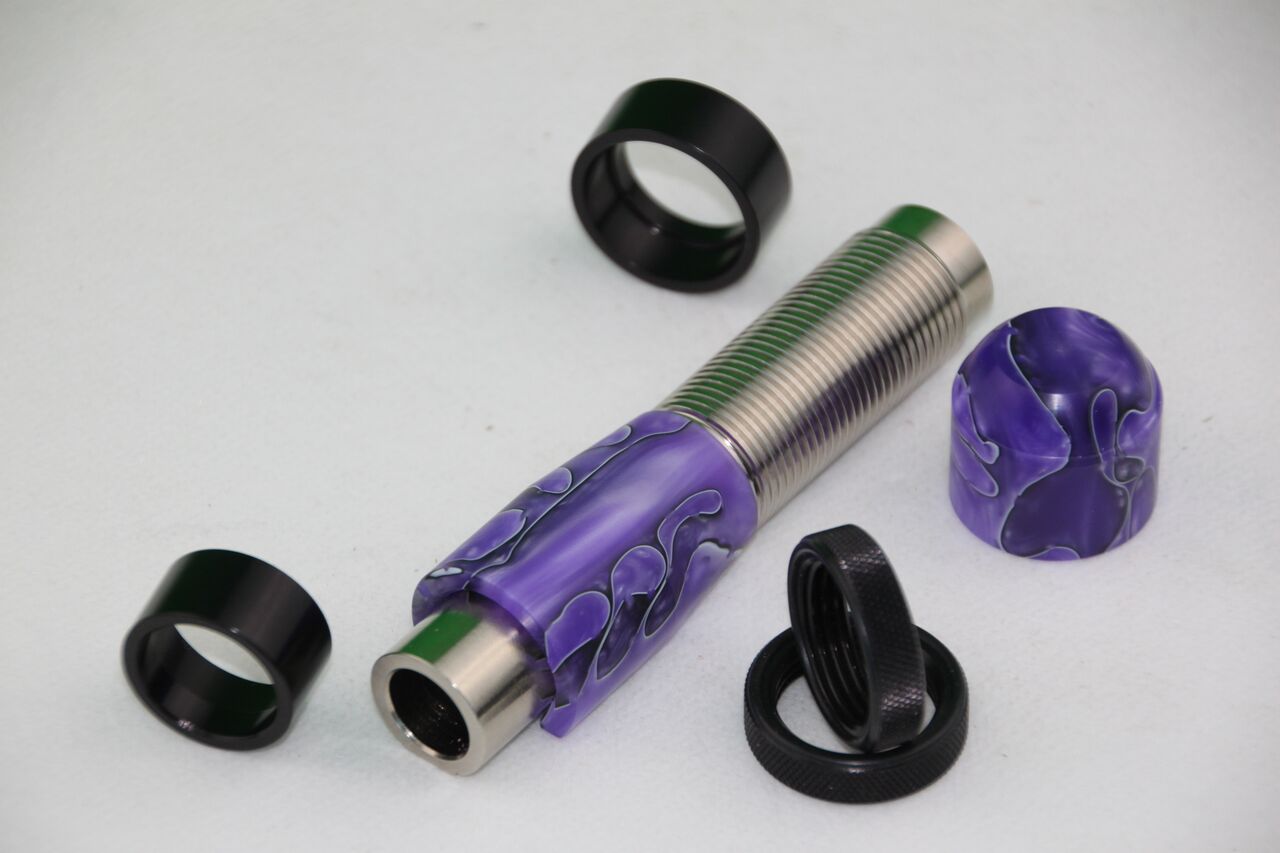 Purple Passion and Nickle Plate Seat, Butt and Hardware